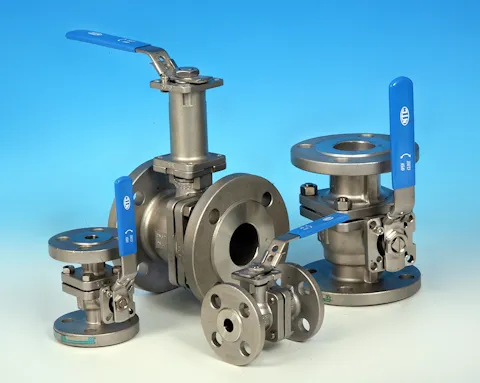 stainless steel 2-Pce Full Bore Flanged DIN PN16 Direct Mount Ball Valve