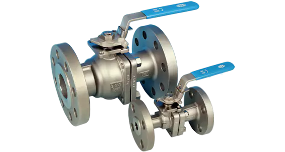 Stainless Steel 2-Pce Full Bore Flanged ANSI 300 Ball Valve NTC KV-062
