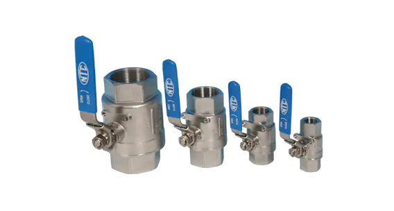 Stainless Steel 2-Pce Full Bore Heavy Duty Ball Valve