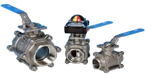 Carbon Steel 2-Pce Full Bore Flanged ANSI 150 Direct Mount Ball Valve NTC KV-L61-C