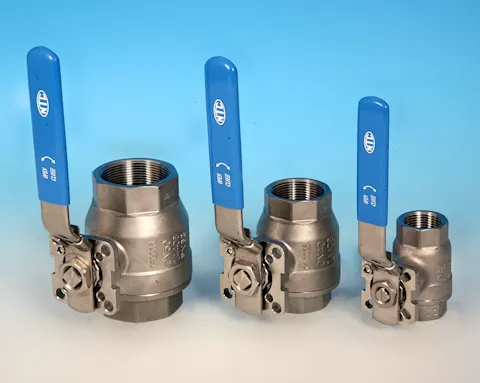 stainless steel 2-Pce Full Bore Direct Mount Ball Valve